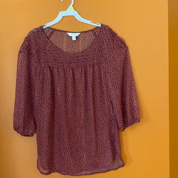 Beautiful sheer Lauren Conrad blouse in size XS made in Indonesia. - Picture 2 of 7